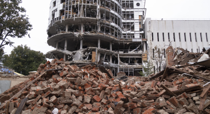 20.09.2022: корпоративные офисы разрушены в Харькове, Украина /Getty Images