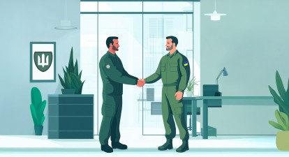 офіцер з питань ветеранів /Зображення згенеровано ШІ Midjourney в співавторстві з Анастасією Савеленко
