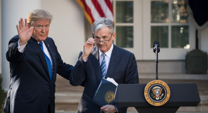 Дональд Трамп і Джером Пауелл /Getty Images