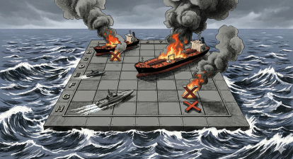 танкер РФ /Зображення згенеровано ШІ Gemini в співавторстві з Анастасією Савеленко