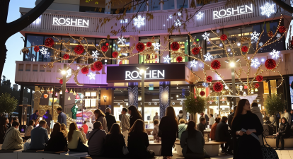 Roshen в Бухаресті /Телеканал Прямий