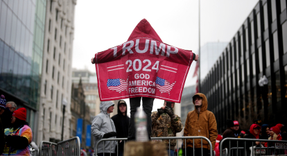 Прихильник Дональда Трампа у Вашингтоні, січень 2025 /Getty Images