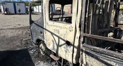 Росія обстріляла виробничу базу «Автомагістраль-Південь» /пресслужба «Автомагістраль-Південь»