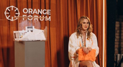 Аніта Соловей закриває Orange Camp /из личного архива