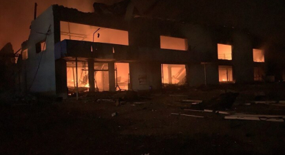 Наслідки російської атаки на склад групи Star Brands /пресслужба компанії