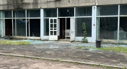 Наслідки російського удару по Києву. Кіностудія ім. Довженка