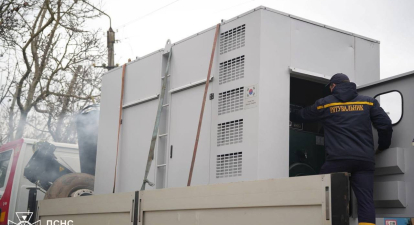 До Одещини привезли генератори 15 грудня /ДСНС Одещини