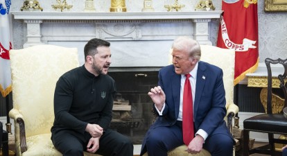 Володимир Зеленський і Дональд Трамп, Білий дім 28 лютого 2025 року /Getty Images