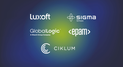 Виторг EPAM, GlobalLogic, Luxoft /колаж Аліна Кохан