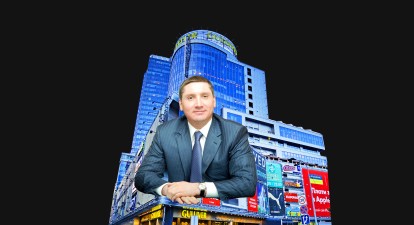 ТРЦ «Гулівер» і Віктор Поліщук /Коллаж Анна Наконечная