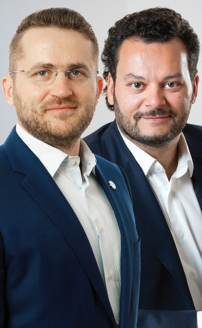 Дан Стефан, ко-фаундер Autonom Group і Фаді Крайх, CEO Regina Maria. Фото Forbes Romania