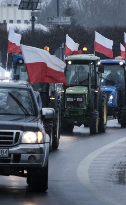 Протесты польских аграриев /Getty Images