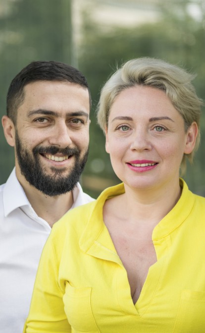 Володимир Демʼяненко і Ірина Андрющенко, засновники Handy.AI /Олександр Чекменьов