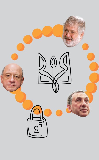 Олександр Бабаков, Ігор Коломойський, Євген Гінер /Getty Images/Коллаж Александра Карасева