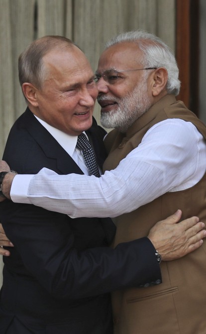 Володимир Путін та прем'єрміністр Індії Нарендра Моді /AP