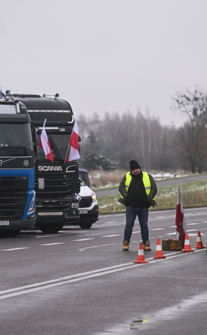 Блокування кордону. Україна вимагатиме від Польщі та Єврокомісії роз’яснень щодо порушень з боку протестувальників /Getty Images
