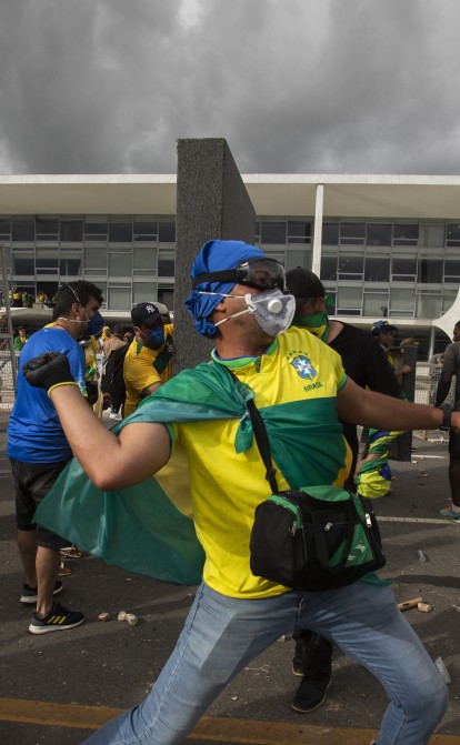 Прихильники «бразильського Трампа» на кілька годин захопили урядові будівлі. /Getty Images