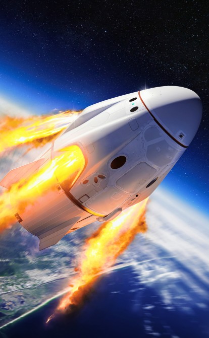 Космический корабль SpaceX Dragon. /Shutterstock