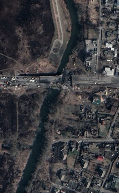 Google показал спутниковые снимки с разрушениями из-за вторжения России (фото)