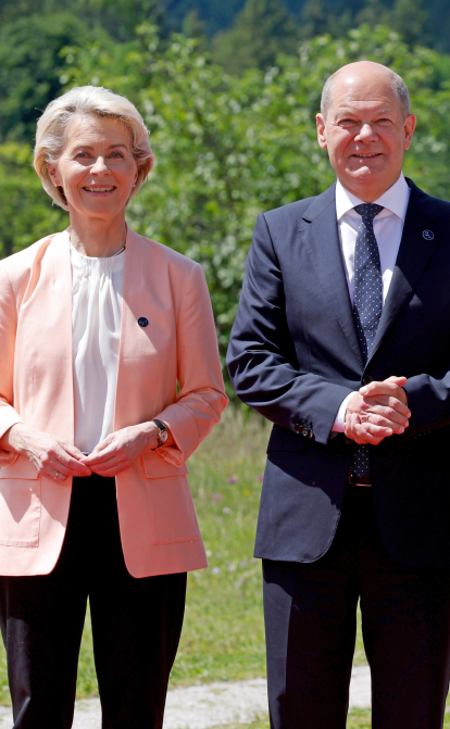 Урсула фон дер Ляєн та Олаф Шольц /Getty Images