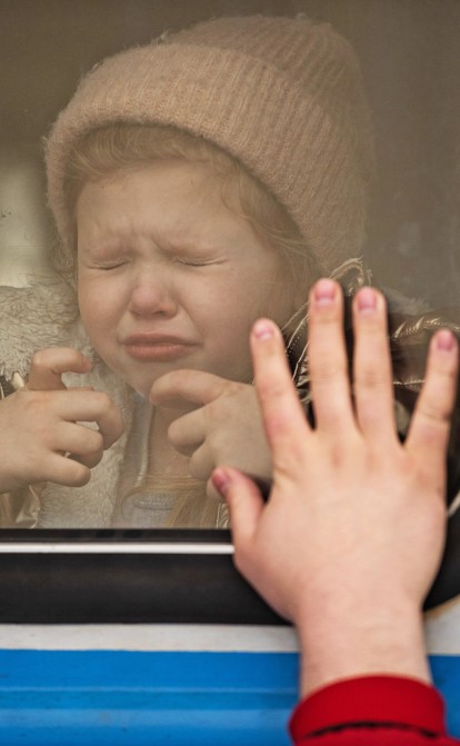 Путешественники непроизвольно. Половина украинских детей покинули собственные дома с начала войны, согласно данным ЮНИСЕФ. 22 марта 2022 г. /Getty Images