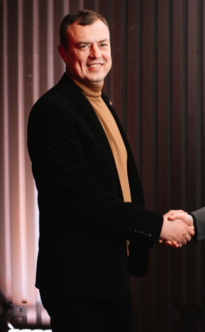 Максим Заіка, операційний директор компанії BIONERICA. Тарас Джамалов, генеральний директор Lenovo в Україні.