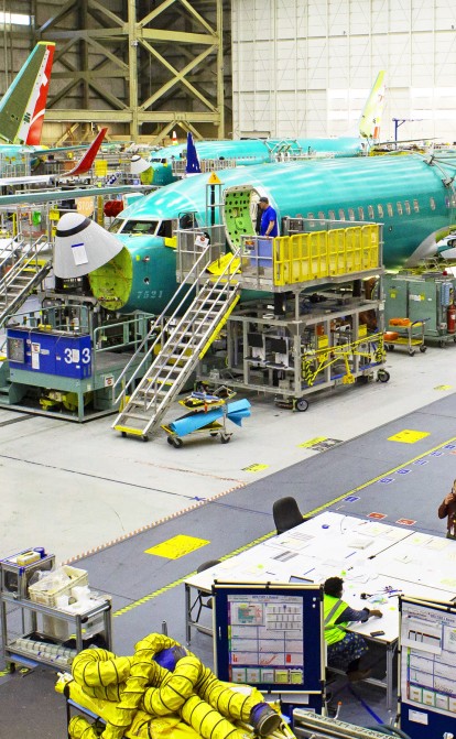 Производство Boeing в городе Рентон, штат Вашингтон /Getty Images