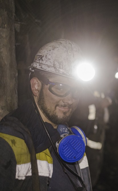 Шахтарі «ДТЕК Енерго» на Західно-Донбаській шахті. /Sasha Maslov/Institute