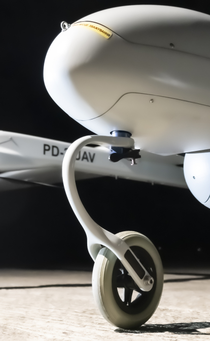 БПЛА PD-2 від «Укрспецсистемс». Може злітати вертикально та перебувати в повітрі до 10 годин, долаючи понад 1000 км. /з особистого архіву