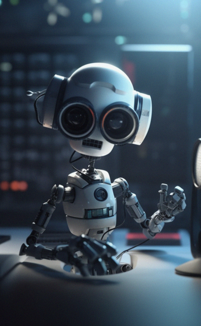 Актори дубляжу й озвучення хвилюються за свої заробітки через генеративний ШІ /Зображення згенеровано ШІ Midjourney в співавторстві з Олександрою Карасьовою