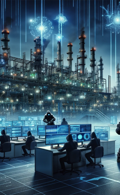 Хакери атакують енергоінфраструктуру /ілюстрація згенерована Олександром Скоріченко за допомогою ШІ DALL-E