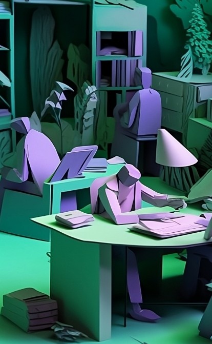 Лекарство от истощения. Как украинские компании борются с эпидемией усталости работников. Подборка практичных кейсов /Изображение сгенерировано ИИ Midjourney в сооавторстве с Александрой Карасевой