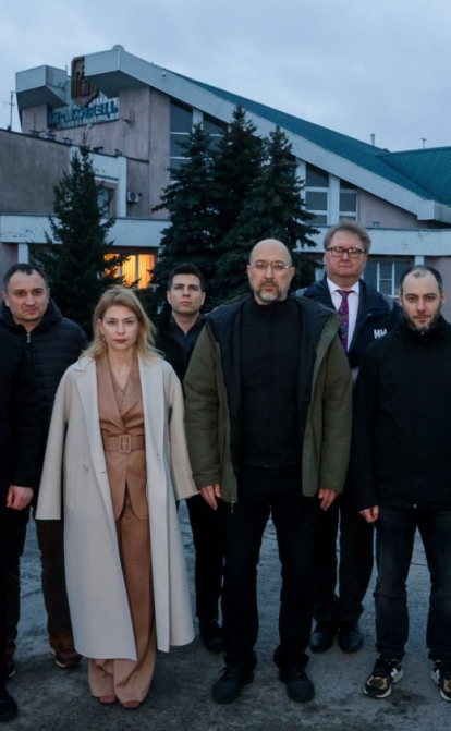 Українські урядовці на кордоні з Польщею. 23 лютого 2024 року /прес-служба Кабінета Міністрів