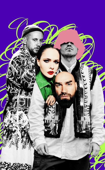 Monatik, The HARDKISS, Олег Псюк, Kalush Orchestra /Коллаж Анна Наконечная