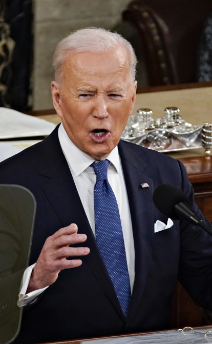 Президент США Джо Байден виступає з щорічну промовою до Конгресу /Getty Images