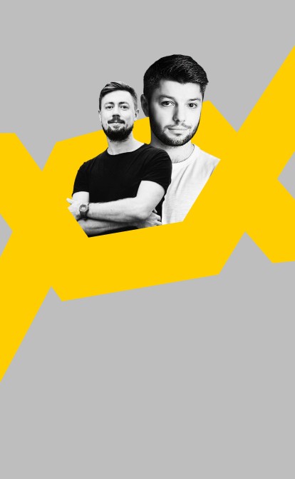 Віталій Шкіль та Павло Педенко (зліва), співзасновники математичної онлайн-школи Mathema /Колаж Анна Наконечна