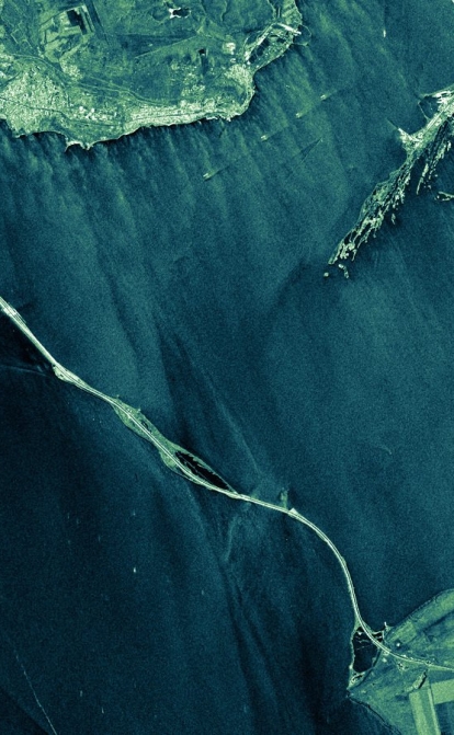 Крымский мост со спутника ICEYE /ICEYE