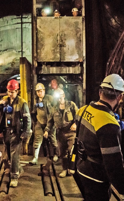 Рабочие угольной шахты на Донбассе, 26 июля 2022 года. /Getty Images