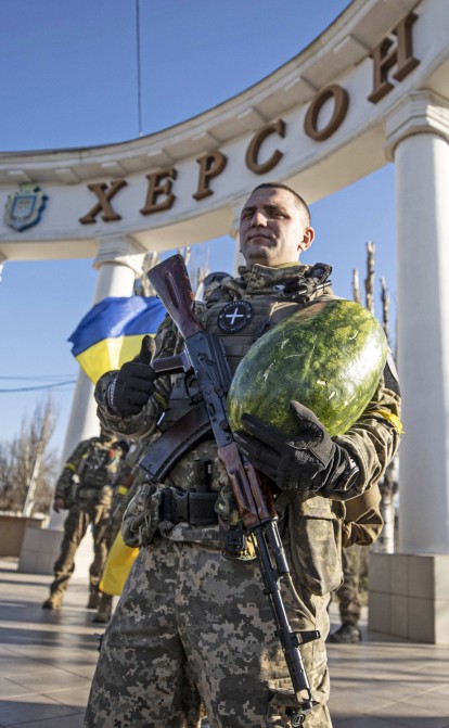Херсон освобожден. В город начали заходить украинские военные /Getty Images