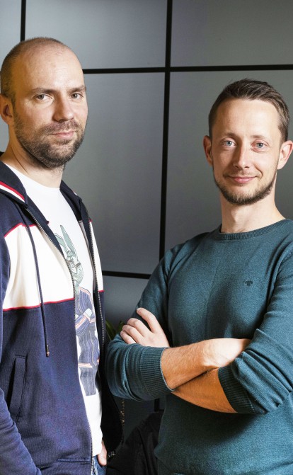 Радомир Новкович и Михаил Попчук, основатели Saldo Apps. /Александр Чекменев