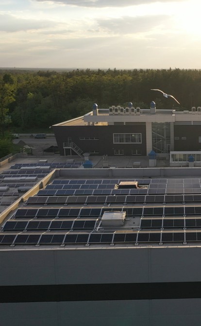 СЭС мощностью 311 кВт на крыше компании Filmotechnic в Киевской области /Прессслужба компании Atmosfera