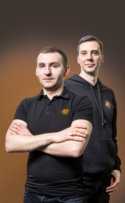 Станіслав Дмитрик і Олексій Юхимчук, засновники сервісу доставки Rocket. /Наталля Кравчук