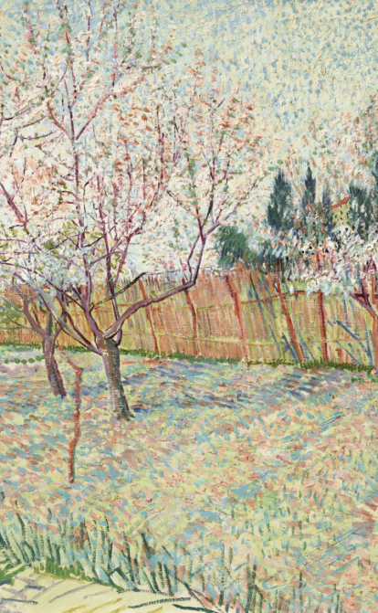 «Фруктовий сад з кипарисами» (Verger avec cyprès) Вінсента Ван Гога також побив попередній рекорд художника, проданий за $117,2 млн. /Christie's London