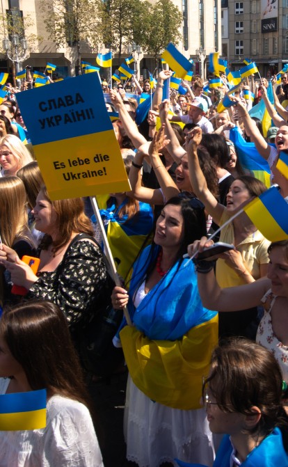 Українці у День Незалежності, 24 серпня, в Бонні, Німеччина. /Getty Images