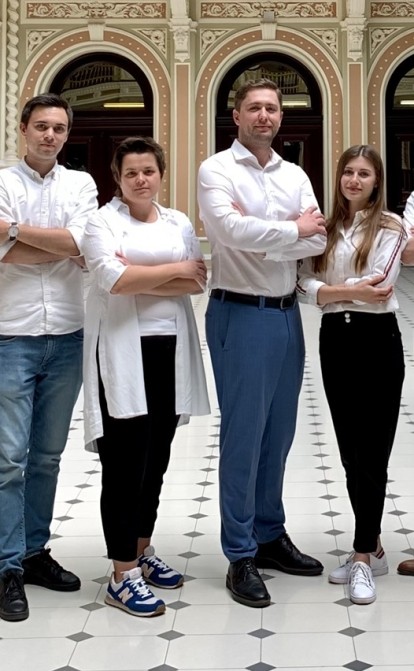 Олександр Бевз з колегами. Фото з особистого архіву Олександра Бевза