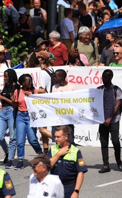Демонстранти під час протесту проти саміту лідерів G-7 у Гарміш-Партенкірхені, Німеччина, 2022 /Getty Images