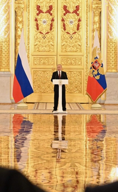 Своей речью о мобилизации и псевдореферендумах Путин хотел напугать мир и убедить в своей решимости /Getty Images