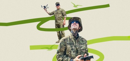 Навчити літати. В Україні з’явились майже два десятки шкіл операторів дронів. Як вони рятують життя військових і заощаджують гроші українців /Фото Ілюстрація Олександра Карасьова