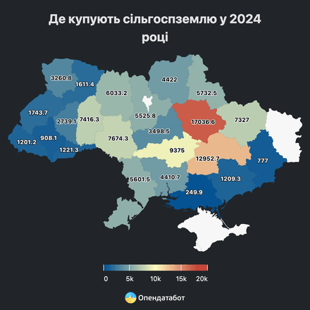 В Украине за три года было продано 567 000 га земли. Наиболее востребованными были сельхозугодия на Полтавщине /Фото 4