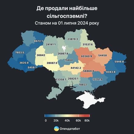 В Украине за три года было продано 567 000 га земли. Наиболее востребованными были сельхозугодия на Полтавщине /Фото 3